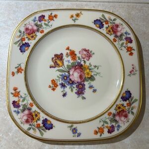 Coxon Belleek Floral China Plate